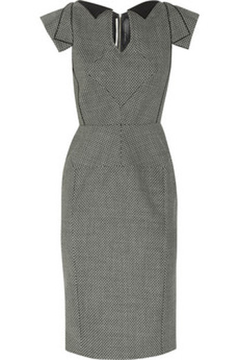 roland mouret wool gray dress